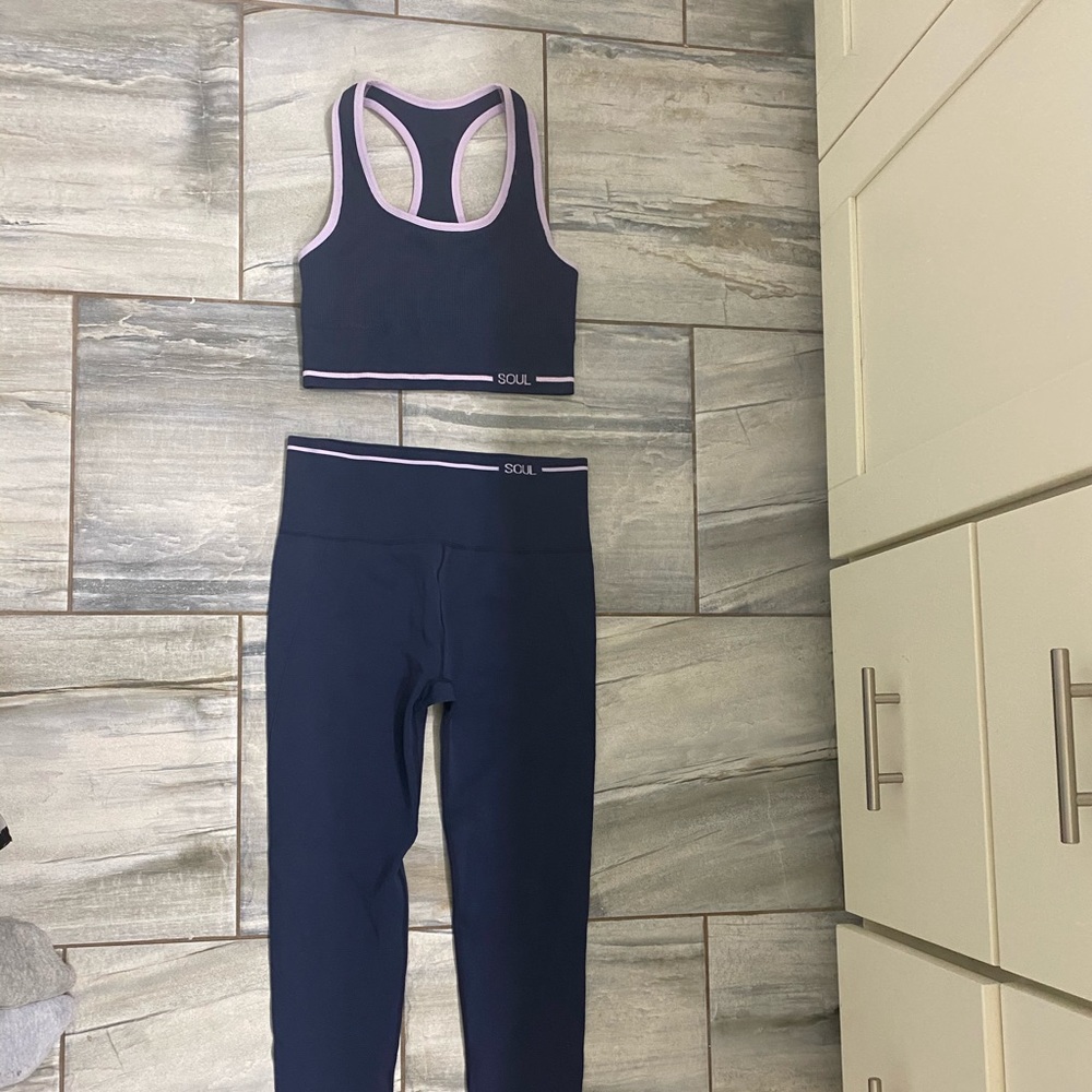 SOULCYCLE Soul by SoulCycle Navy with Tipping SET